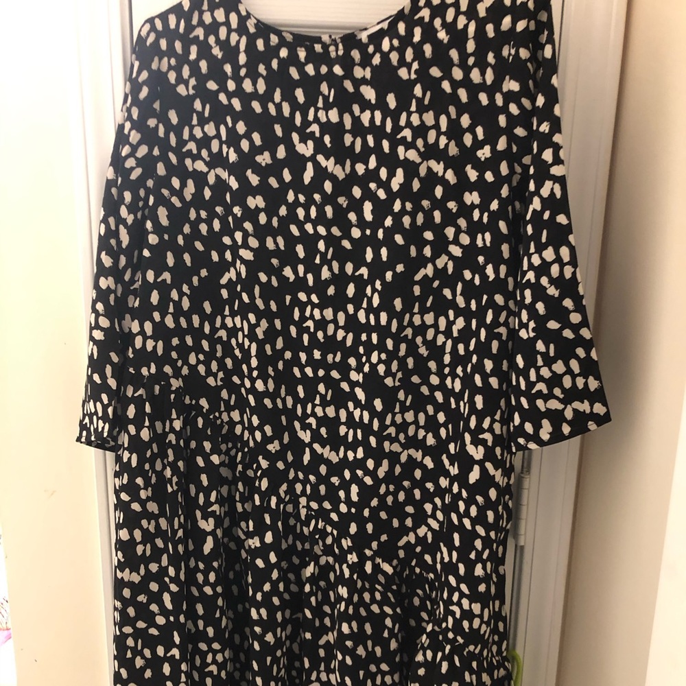Black and white dot dress